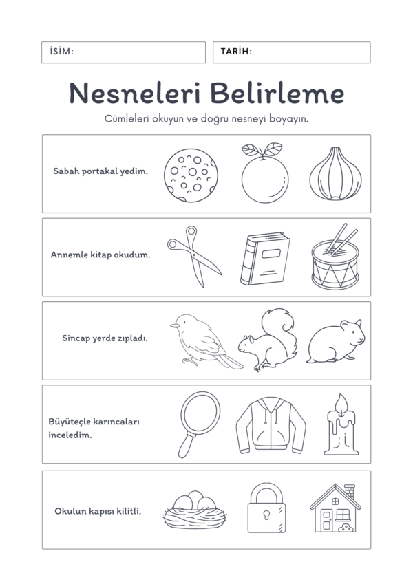 Nesneleri Belirleme